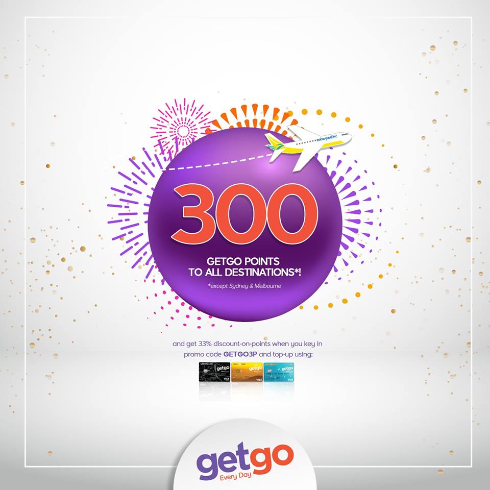 The Big GetGo Triple Treat – 300 GetGo Points Sale to any Cebu Pacific ...