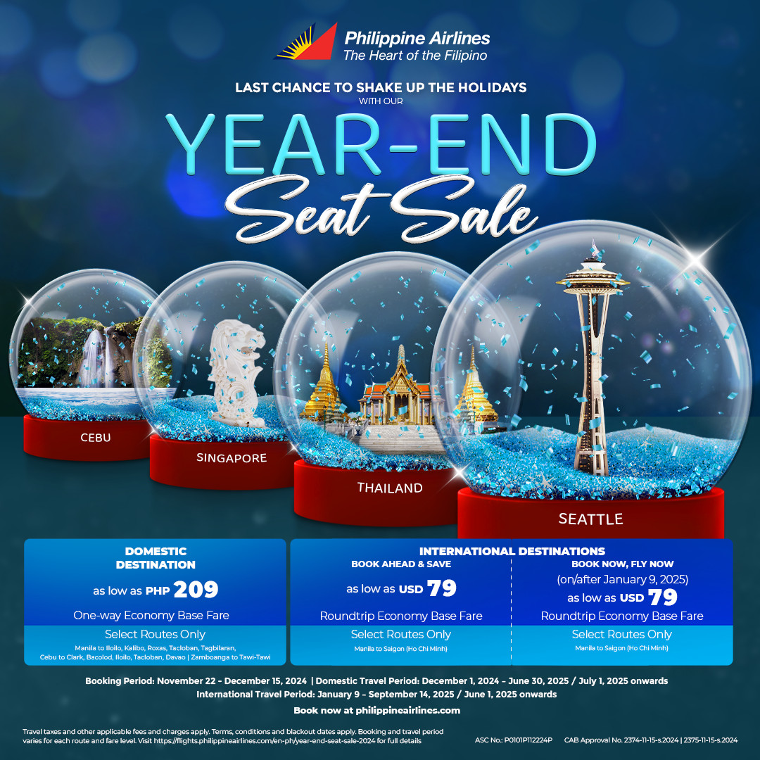 Philippine Airlines Year-End Seat Sale