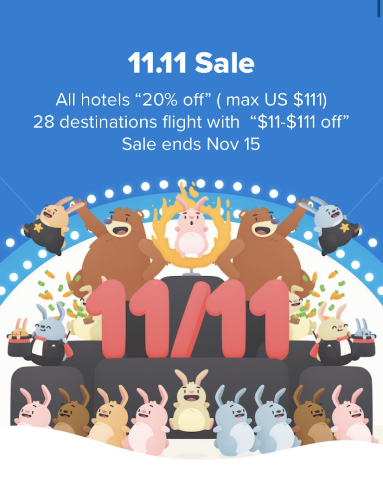 Travel Deals Hopper 11.11 Sale Seat Sale PH