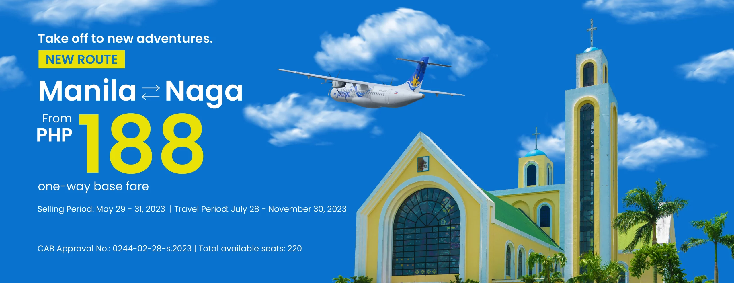 Sunlight Air Manila to Naga promo
