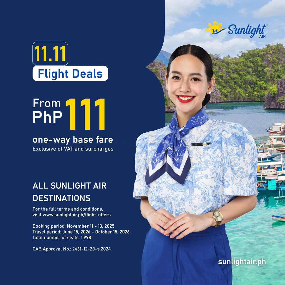 Sunlight Air Seat Sale Nov 11 2025