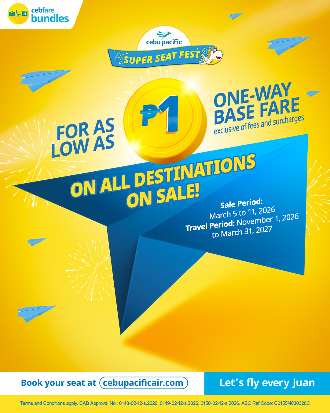 Cebu Pacific Piso Sale